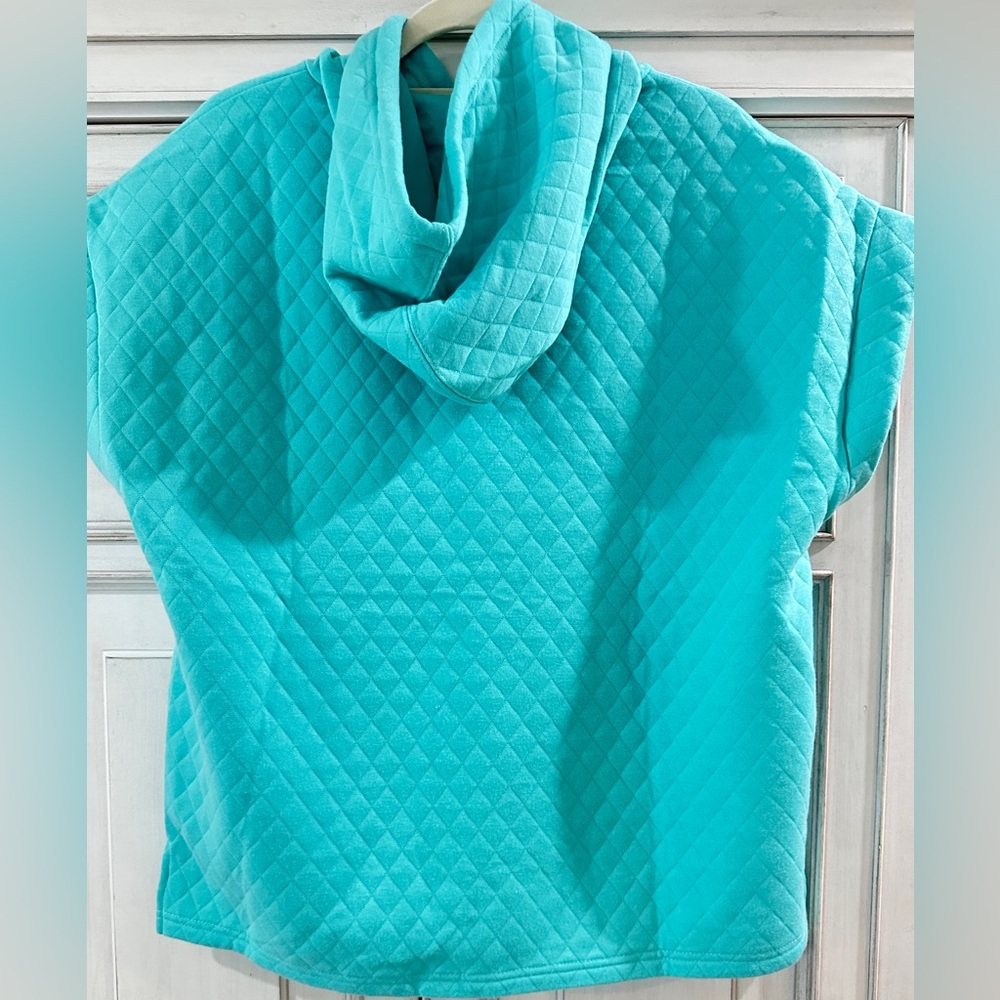 NEW never worn Lovely melody SZ XL Turquoise Quilted Women's Hoodie pant set - Picture 3 of 16